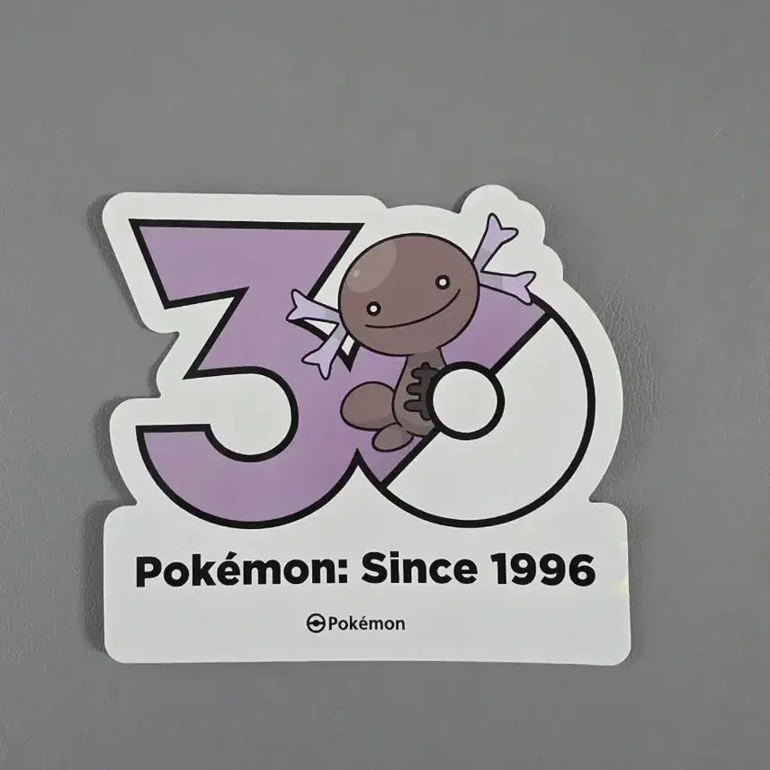 [BUNJANG] Pokemon 30th Anniversary Paldean Wooper Logo Sticker / 포켓몬 30주년 로고 스티커 팔데아 우파