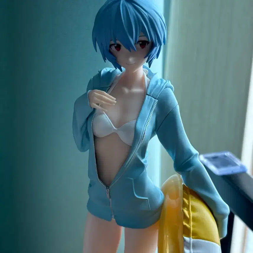 [BUNJANG] Rei Ayanami Pop Up Parade L Beach Queen Swimsuit Figure / 에반게리온 아야나미 레이 팝업퍼레이드L 비치퀸 수영복 피규어