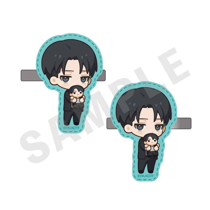 [BUNJANG] Attack on Titan Levi Acrylic Hair Clip &amp; Ring Bundle Set (Sealed) / [미개봉] 진격의 거인 리바이 아크릴 헤어 클립, 링 일괄