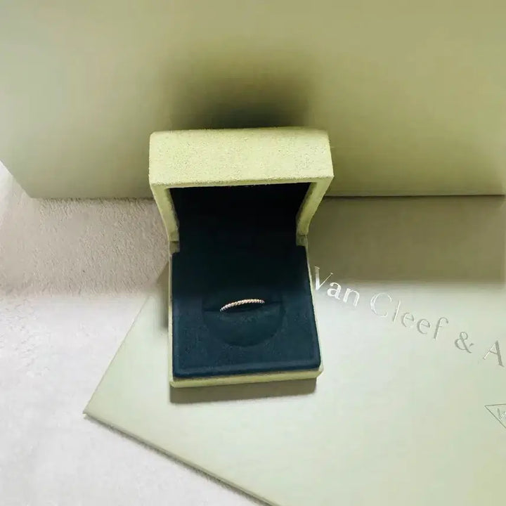 [BUNJANG] Van Cleef &amp; Arpels Fleurette Cognac Diamond Ring Rose Gold / 반클리프 아펠 꼬냑 다이아몬드 링