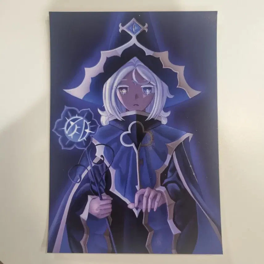 [BUNJANG] Cookie Run Shadow Milk Illustrator Postcard / 쿠킹런 비공굿 은둔자 쉐밀 엽서 쉐도우밀크 비공