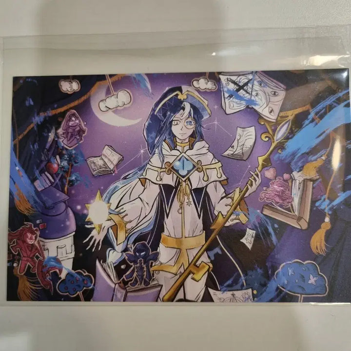 [BUNJANG] Cookie Run Shadow Milk Illustration Postcard / 쿠키런 비공굿 쉐밀 엽서 쉐도우밀크 비공 엽서 쿠킹덤