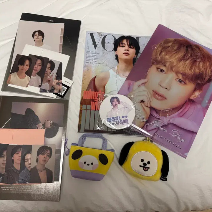 [BUNJANG] BTS Jimin FACE Album, Vogue Magazine, Photocard, and Coaster Bundle Set / BTS 지민 face 앨범+보그잡지 등
