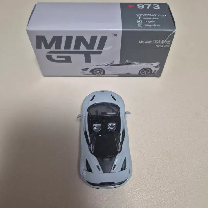 [BUNJANG] Minini GT McLaren 750 Spider 973 Light Grey / (최종가)미니지티 맥라렌 750 스파이더 973 라이트그레이