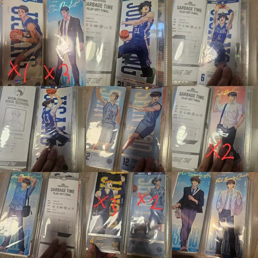 [BUNJANG] Garbage Time Pop-Up 1st &amp; 2nd Edition Ticket Frame Set (Includes Binder) / 바인더포함)가비지타임 팝업 1차 2차 티켓 액자 기상호박병찬조신우전영중허창현정희찬등