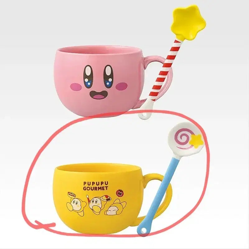 [BUNJANG] Kirby Ichiban Kuji C Prize Mug &amp; Spoon Set (Sealed) / [별의 커비] 이치방쿠지 C상 머그컵&amp;스푼 세트 (미개봉)