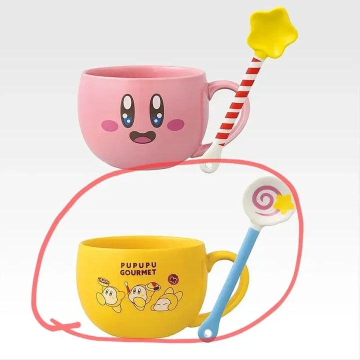 [BUNJANG] Kirby Ichiban Kuji C Prize Mug &amp; Spoon Set (Sealed) / [별의 커비] 이치방쿠지 C상 머그컵&amp;스푼 세트 (미개봉)