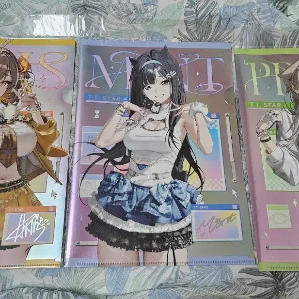 [BUNJANG] T.T.STAR NIKKE Anis Mint Freya Metallic File Set / 니케 T.T.STAR 타워레코드 아니스, 민트, 프리카 메탈릭화일 판매