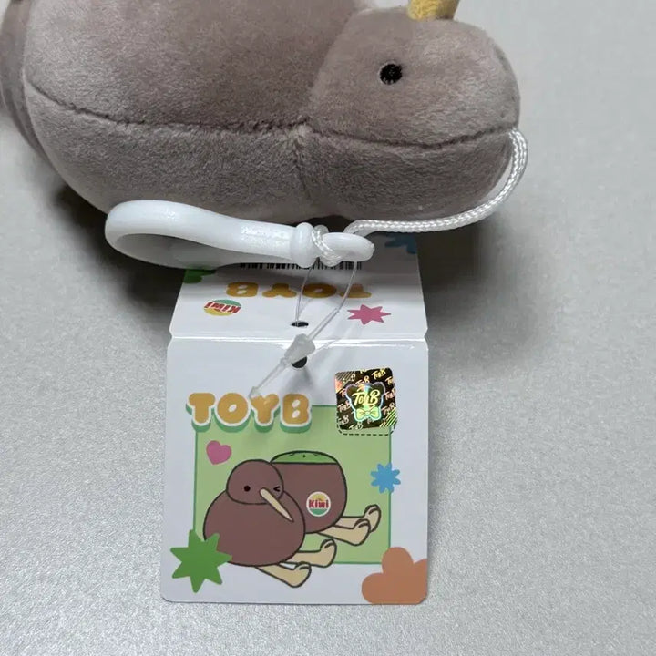 [BUNJANG] Kiwi Bird Plush Keychain (Gray) / 키위 새 인형 그레이 키링 인형