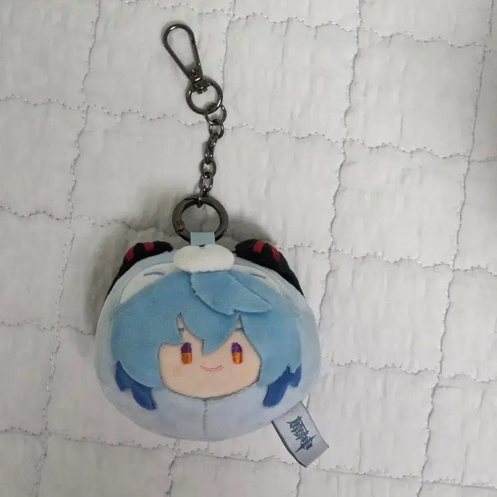 [BUNJANG] Genshin Impact Ganyu Teyvat Zoo Plush Keychain (Official Goods) / 원신 감우 티바트동물원 인형 키링 (공식 굿즈)