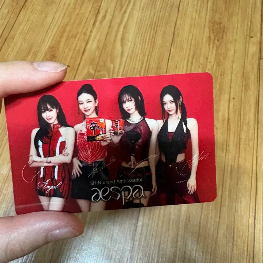 [BUNJANG] Aespa Shin Ramyun Photocard / 에스파 신라면 포카