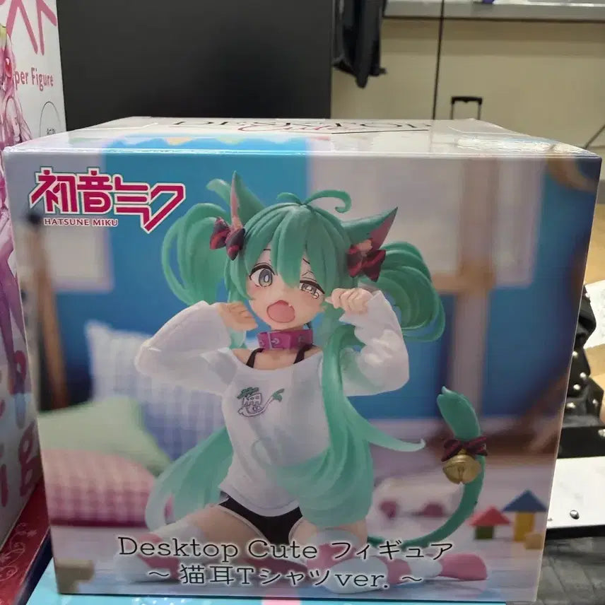 [BUNJANG] Taito Desktop Nekomimi Miku Figure (Sealed) / (미개봉) 타이토 데스크톱 네코미미 미쿠