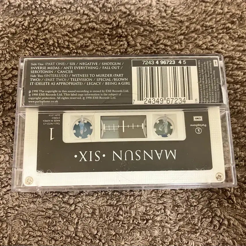 [BUNJANG] Mansun Six 90s 2nd Album Korean License First Press Cassette Tape / 90년대 맨선 Mansun 2집 Six 국내 라이센스 초판 카세트테이프