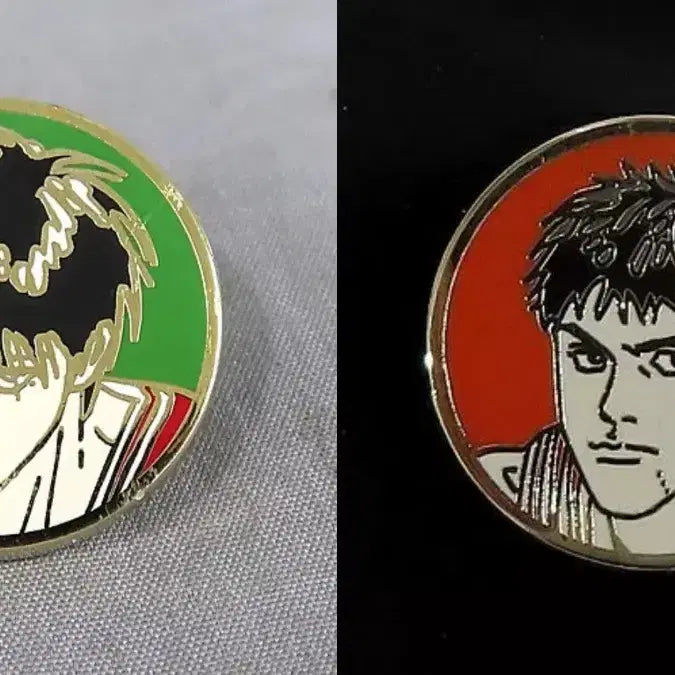 [BUNJANG] Slam Dunk Original Pin Badge Set - Taewung &amp; Dae-man / [일괄] 슬램덩크 오리지널 핀뱃지 서태웅 정대만