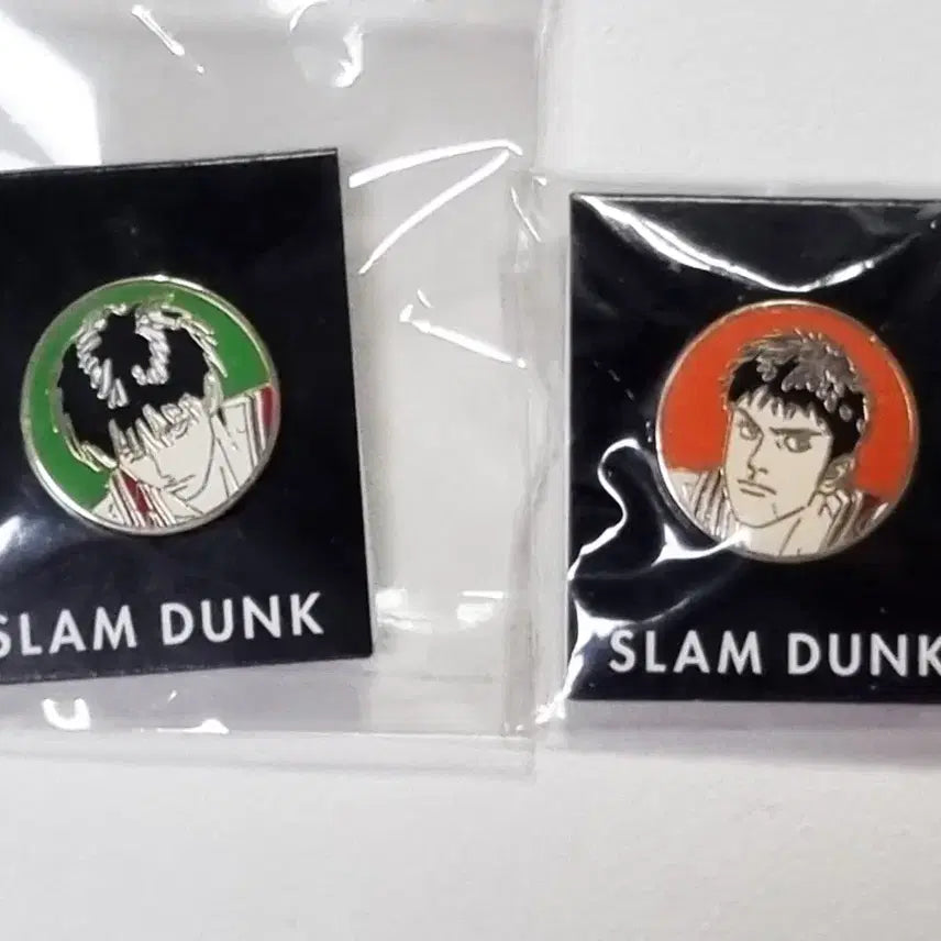 [BUNJANG] Slam Dunk Original Pin Badge Set - Taewung &amp; Dae-man / [일괄] 슬램덩크 오리지널 핀뱃지 서태웅 정대만