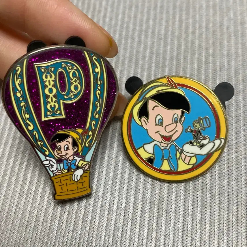[BUNJANG] Disney Pinocchio Badge Bundle Set / 피노키오 뱃지 일괄
