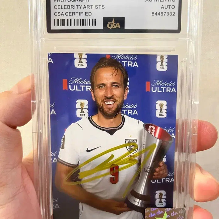[BUNJANG] Harry Kane Signed Autograph Photocard / 해리 케인 친필싸인 포토카드  | CSA 인증 케이스 포함 | 소장용 최상급