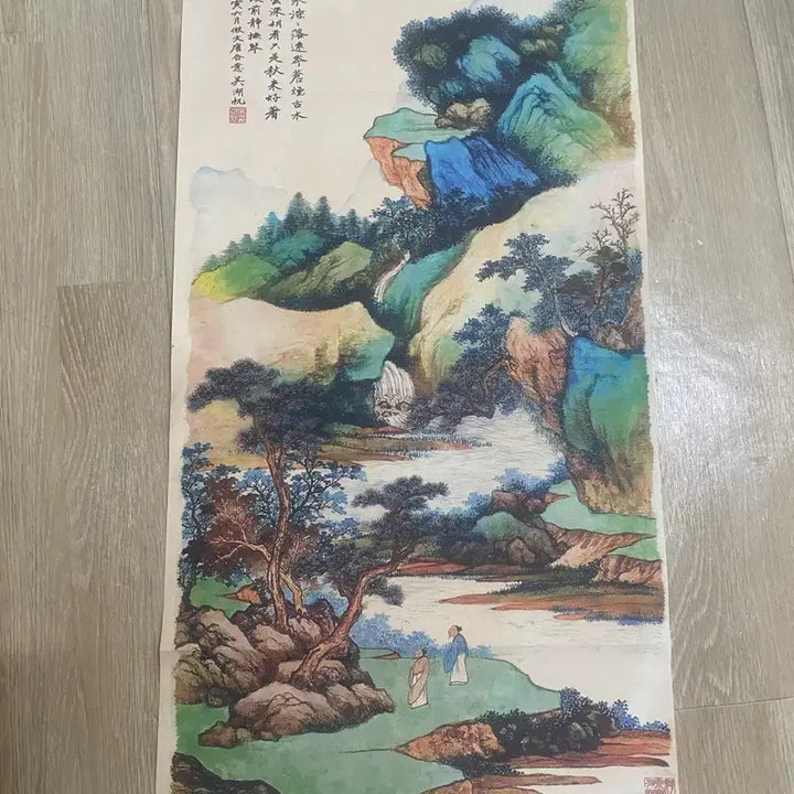 [BUNJANG] Traditional Korean Landscape Painting Folding Screen / 산수화 병풍 전통 동양화 그림