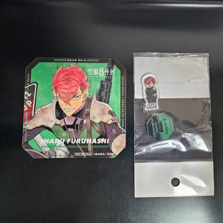 [BUNJANG] Kaiju No. 8 Furuhashi Icharu Original Exhibition Coaster + Jirori Acrylic Stand Bundle Set / @괴수8호 @후루하시 이하루 원화전 코스터+지로리 아크릴스탠드 일괄