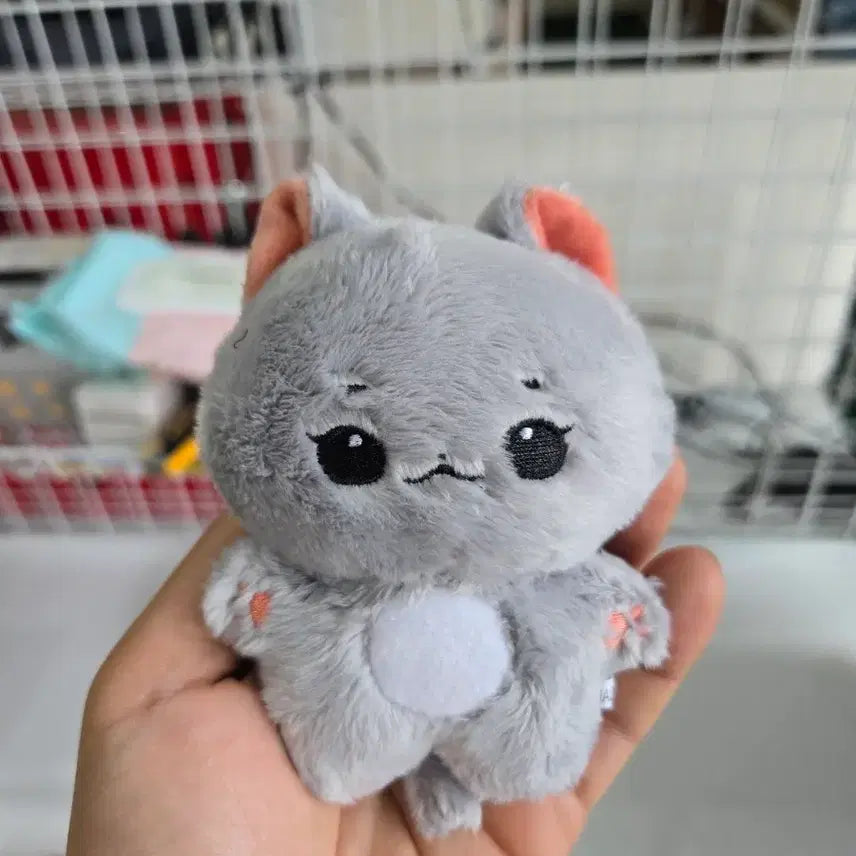 [BUNJANG] Gray Cat Plush Toy / 회색 고양이 인형