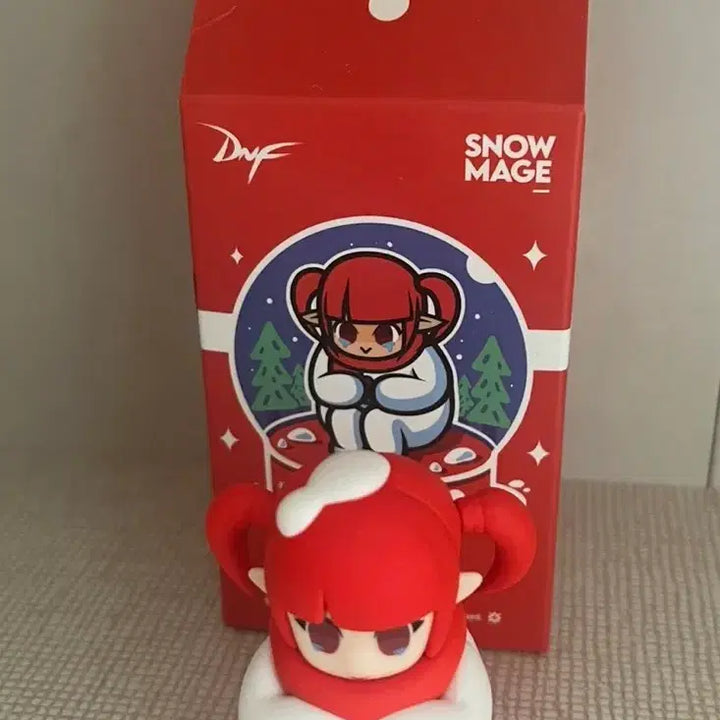 [BUNJANG] Dungeon Fighter Online Snow Mage Figure &amp; Desk Mat Bundle / 던파 스노우메이지 피규어 장패드 일괄정리