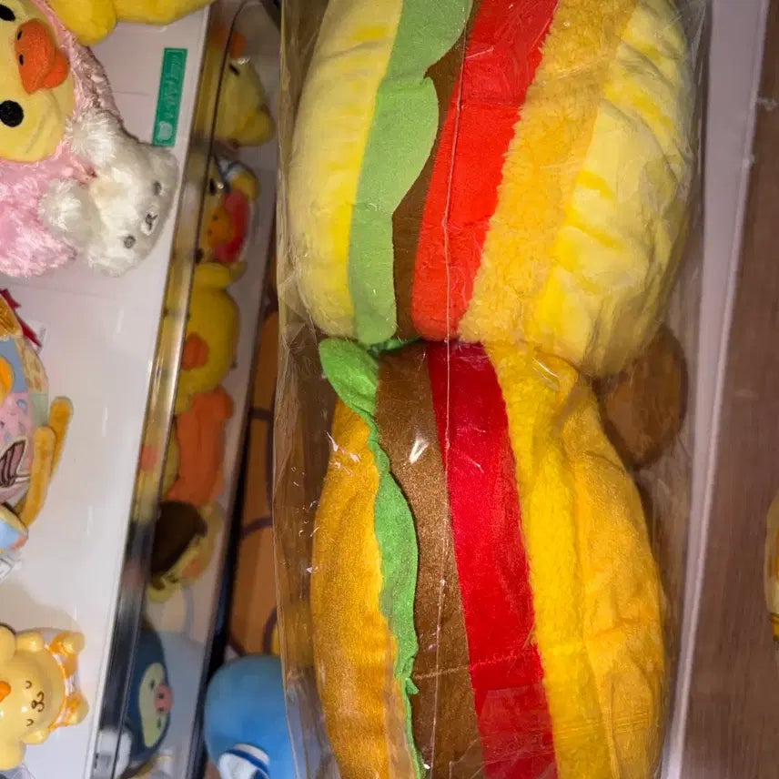 [BUNJANG] San-X Kiiroitori Hamburger Cushion Bundle Set / (일괄) 고전 산엑스 키이로이토리 햄버거 키이 쿠션