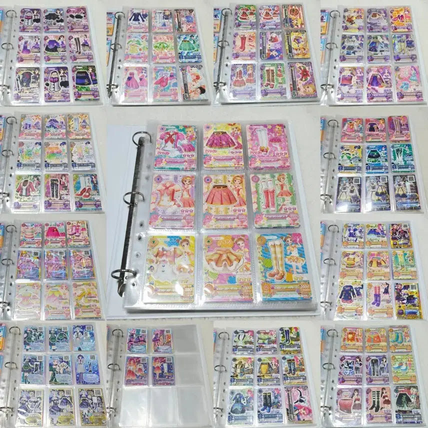 [BUNJANG] Aikatsu! Japanese Cards Bundle Set (139 cards) / 아이엠스타 카드 일판 일괄 아이카츠 프레 139장 스쿨룩 교복 라임 마린 보라 바인더