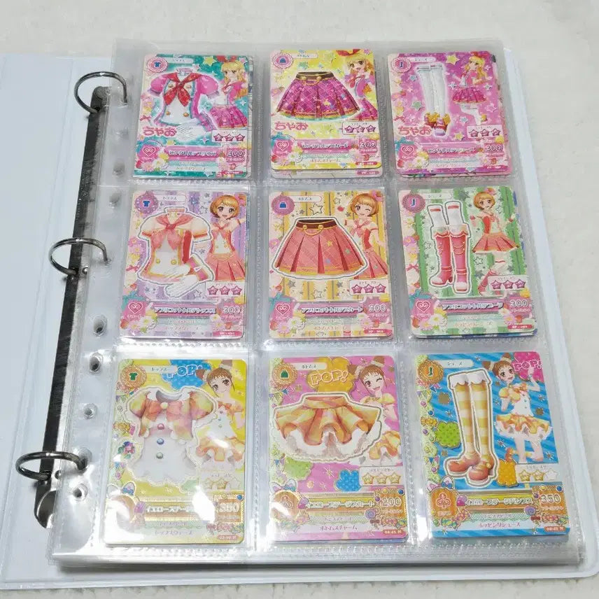 [BUNJANG] Aikatsu! Japanese Cards Bundle Set (139 cards) / 아이엠스타 카드 일판 일괄 아이카츠 프레 139장 스쿨룩 교복 라임 마린 보라 바인더