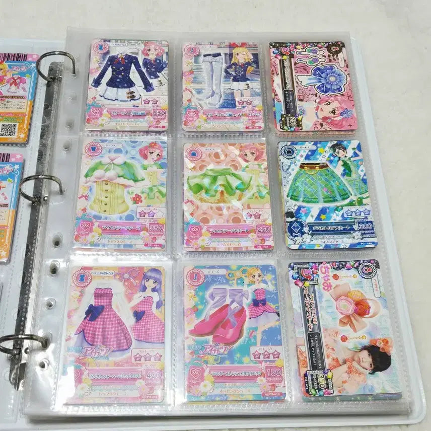 [BUNJANG] Aikatsu! Japanese Cards Bundle Set (139 cards) / 아이엠스타 카드 일판 일괄 아이카츠 프레 139장 스쿨룩 교복 라임 마린 보라 바인더