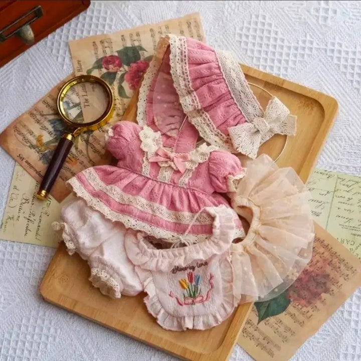 [BUNJANG] 20cm Plush Doll Clothes Tulip Trio Set / 20cm 솜인형 옷장 튤립트리오 양도 판매