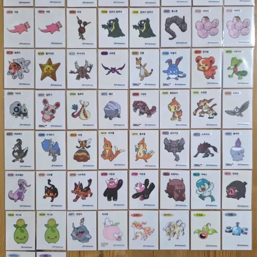 [BUNJANG] Pokemon Sticker Collection / 포켓몬스터 띠부띠부씰