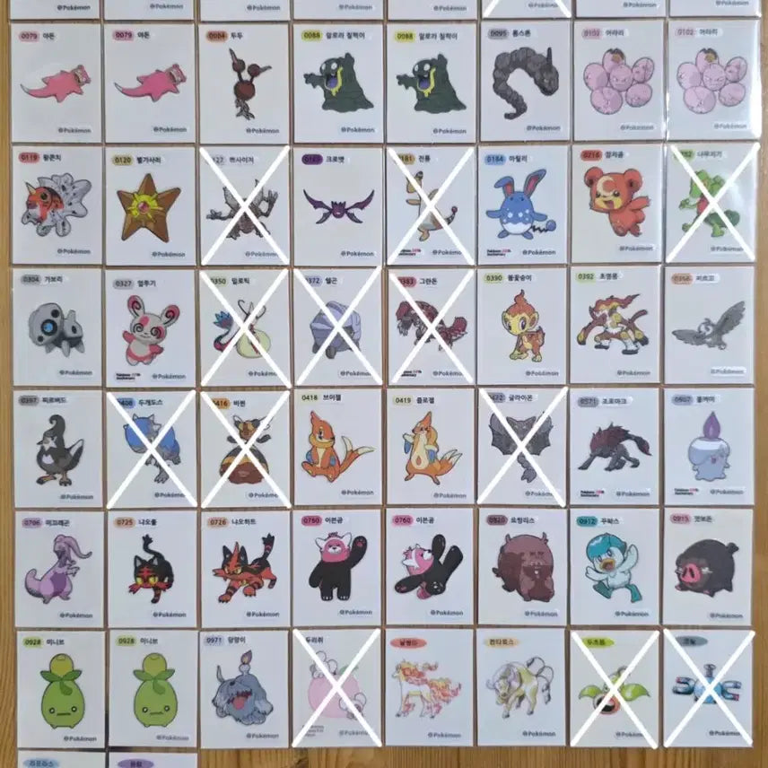 [BUNJANG] Pokemon Sticker Collection / 포켓몬스터 띠부띠부씰