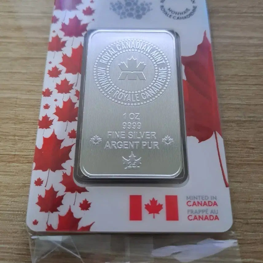 [BUNJANG] Royal Canadian Mint Maple Premium Silver Bar 1 oz .9999 Fine Silver / 캐나다 왕립조폐국 메이플 프리미엄 실버바 1온스 pur9999