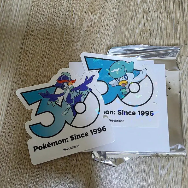 [BUNJANG] Pokemon 30th Anniversary Sticker Bundle (Quacko, Wawale) - Sealed / 포켓몬 30주년 스티커 꾸왁스 웨이니발 일괄