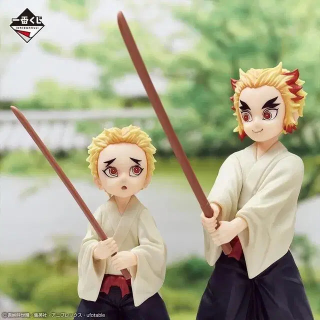 [BUNJANG] Kimetsu no Yaiba (Demon Slayer) Ichiban Kuji Immortal Bonds Figure - Kyojuro Rengoku &amp; Senjuro (Sealed) / (미개봉 최저가) 귀멸의칼날 이치방쿠지 제일복권 불멸의 유대 B상 렌고쿠 쿄쥬로,센쥬로 훈련 피규어 급처합니다