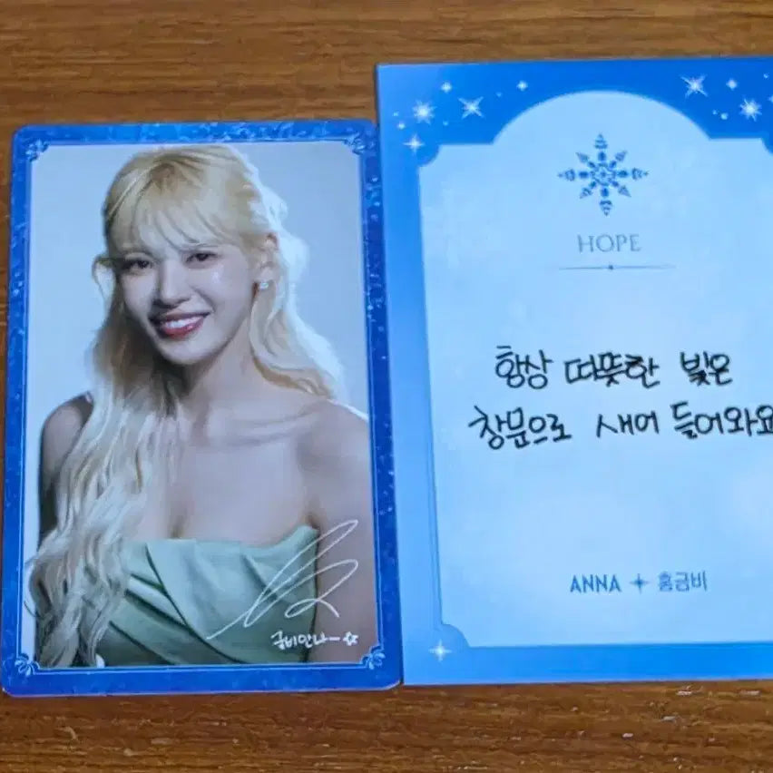 [BUNJANG] Hong Gum-bi Frozen Photocard / 겨울왕국 팝업 홍금비배우님 포카