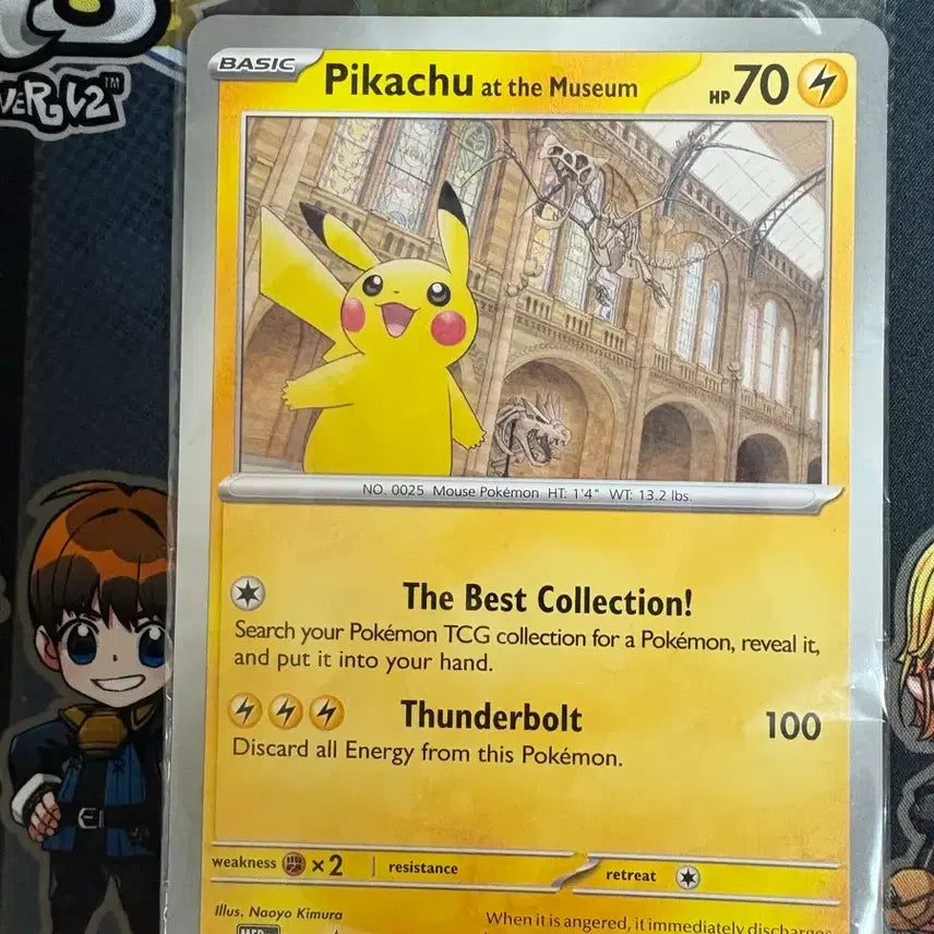[BUNJANG] London Natural History Museum Pikachu Jumbo Promo Pokemon Card / 런던자연사박물관 피카츄 점보 프로모 포켓몬 카드 미개봉 판매