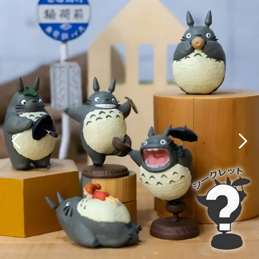 [BUNJANG] Studio Ghibli My Neighbor Totoro Figure Set (Opened) / 지브리 이웃집 토토로 랜덤피규어 6종 일괄 (개봉템, 박스 ㅇ)