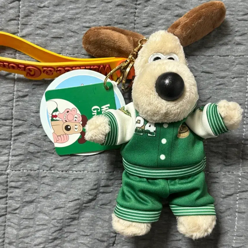 [BUNJANG] Wallace &amp; Gromit Gromit Plush Keychain New / 월레스와그로밋 그로밋 인형키링 새상품