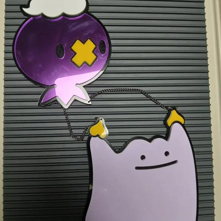 [BUNJANG] Pokemon Poccypia Swirlix x Ditto Acrylic Wall Decor / 포켓몬 포코피아 흔들풍손x메타몽 아크릴 벽걸이 장식