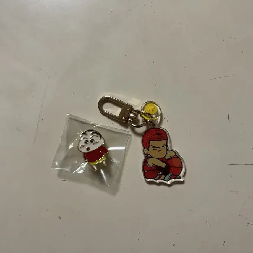 [BUNJANG] Slam Dunk Kang Baek Ho Keyring Bundle Set / 일괄 짱구 뱃지 슬램덩크 강백호 키링