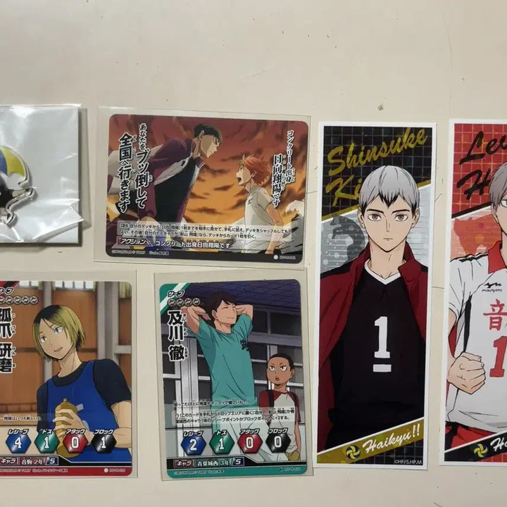 [BUNJANG] Haikyuu!! Merchandise Bundle Set / (일괄) 하이큐 굿즈모음. 우산 아크릴메지루시 오사무, 바보카, 롱스티커 키타 리에프, 스기와라뱃지, 아카아시 클리어색지