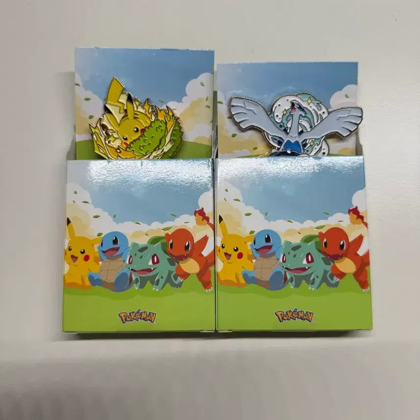 [BUNJANG] Pokemon Ikssung Toast Collaboration Badge Bundle Set (Lugia, Pikachu) / (일괄) 포켓몬스터 이삭토스트 벳지 (루기아, 피카츄)