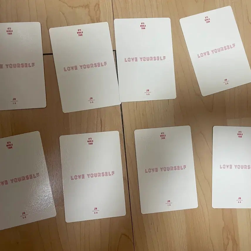[BUNJANG] BTS Jin Luv Cell Mini Photocard Set (8 Types) / BTS 방탄 진 JIN 럽셀 미니포카 드볼 8종