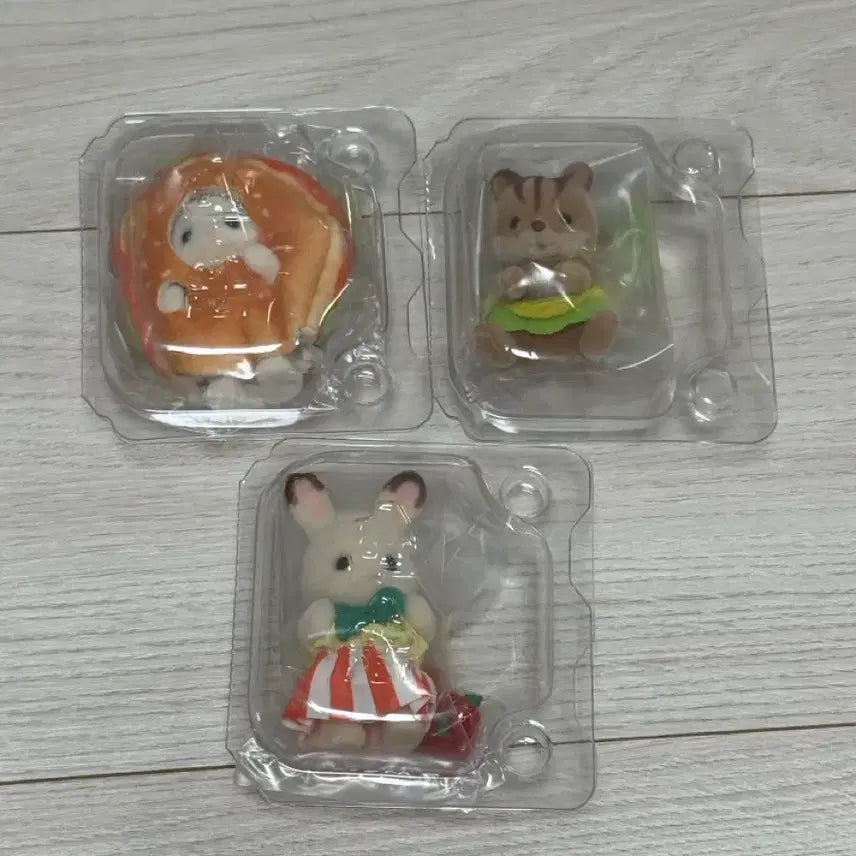 [BUNJANG] Sylvanian Families Hamburger Blind Bag Set (3 Types) Bundle Set Sealed / 실바니안 햄버거 블라인드백 3종 일괄 미개봉