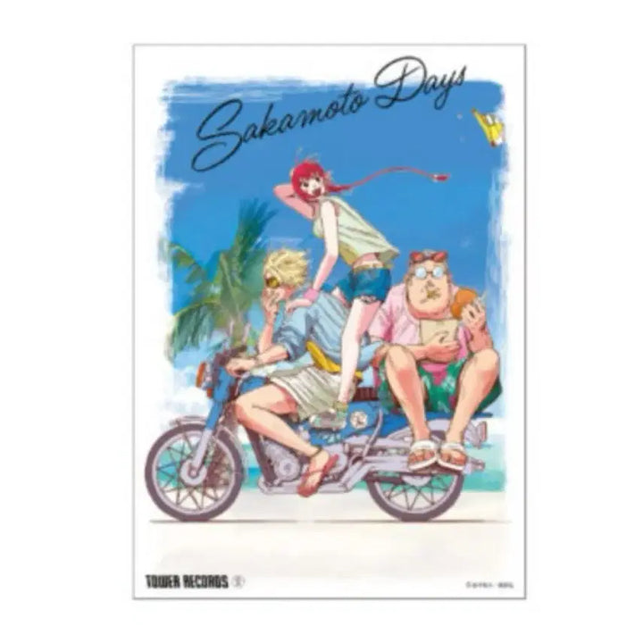 [BUNJANG] Sakamoto Days Tower Records Cafe Clear Poster / 사카모토데이즈 타워레코드 카페 클리어 포스터