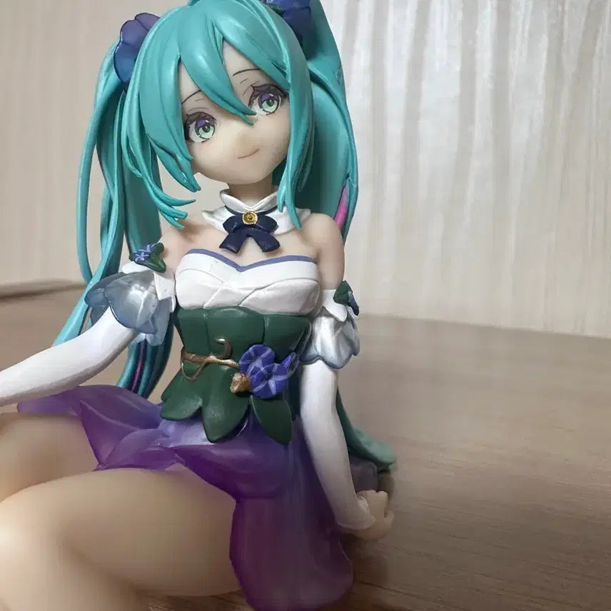 [BUNJANG] Hatsune Miku Morning Glory Noodle Stopper Figure / 하츠네 미쿠 나팔꽃 누들스토퍼 피규어