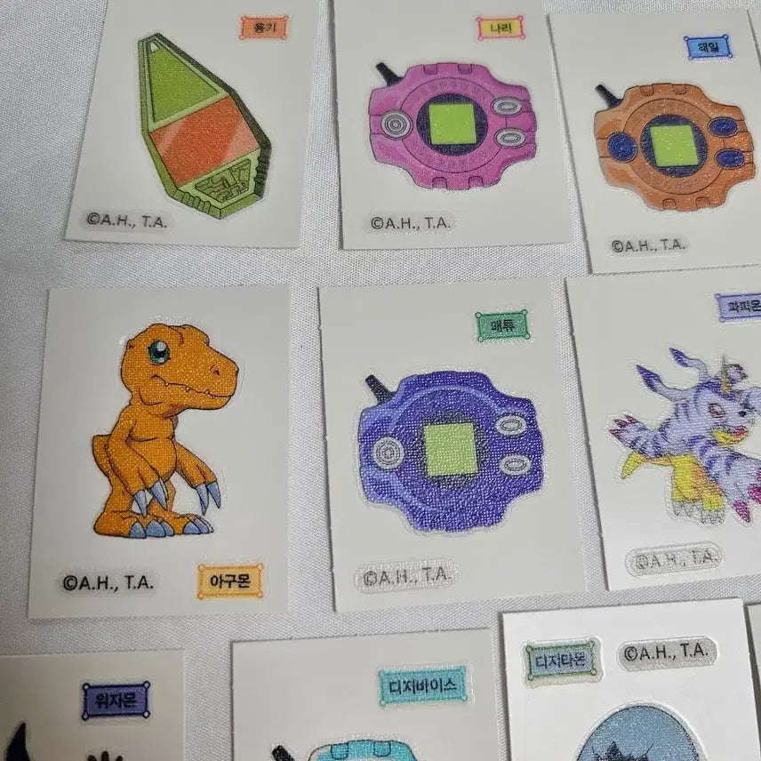 [BUNJANG] Digimon Jelly Seals Bundle Set / 디지몬 젤리씰 디지몬 띠부씰 디지몬 스티커 일괄 판매