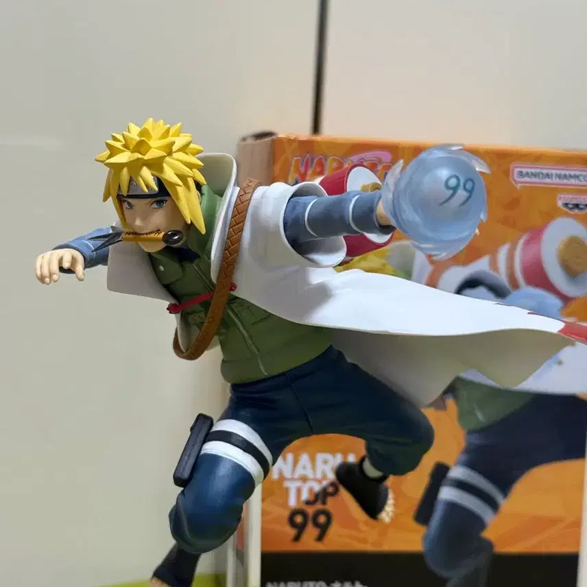 [BUNJANG] Banpresto Minato Namikaze Figure + Clear Base / 나루토 99 반프레스토 미나토 피규어 + 투명발판
