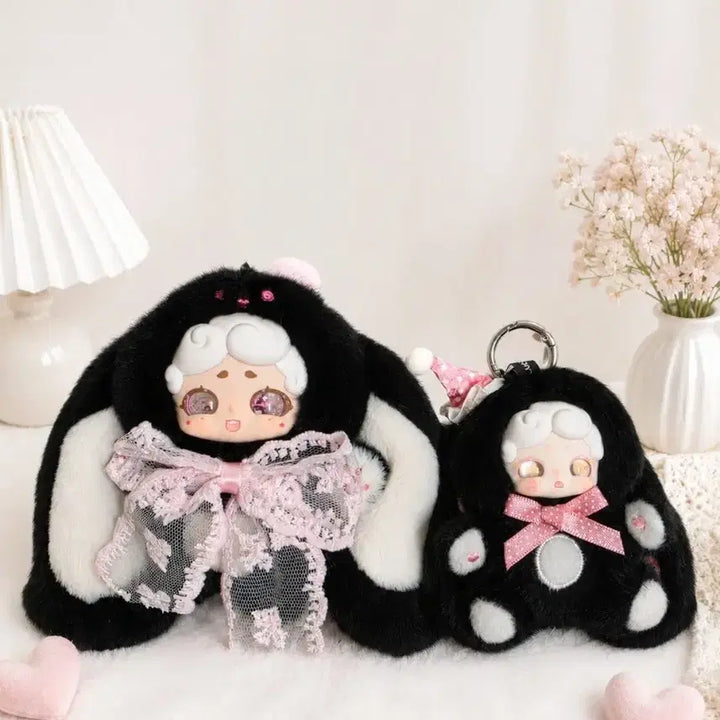 [BUNJANG] Bamtooki V5 Black Chic Mini Doll Charm / 밤토끼 v5 블랙시크 인형 밤토끼 미니 투눈